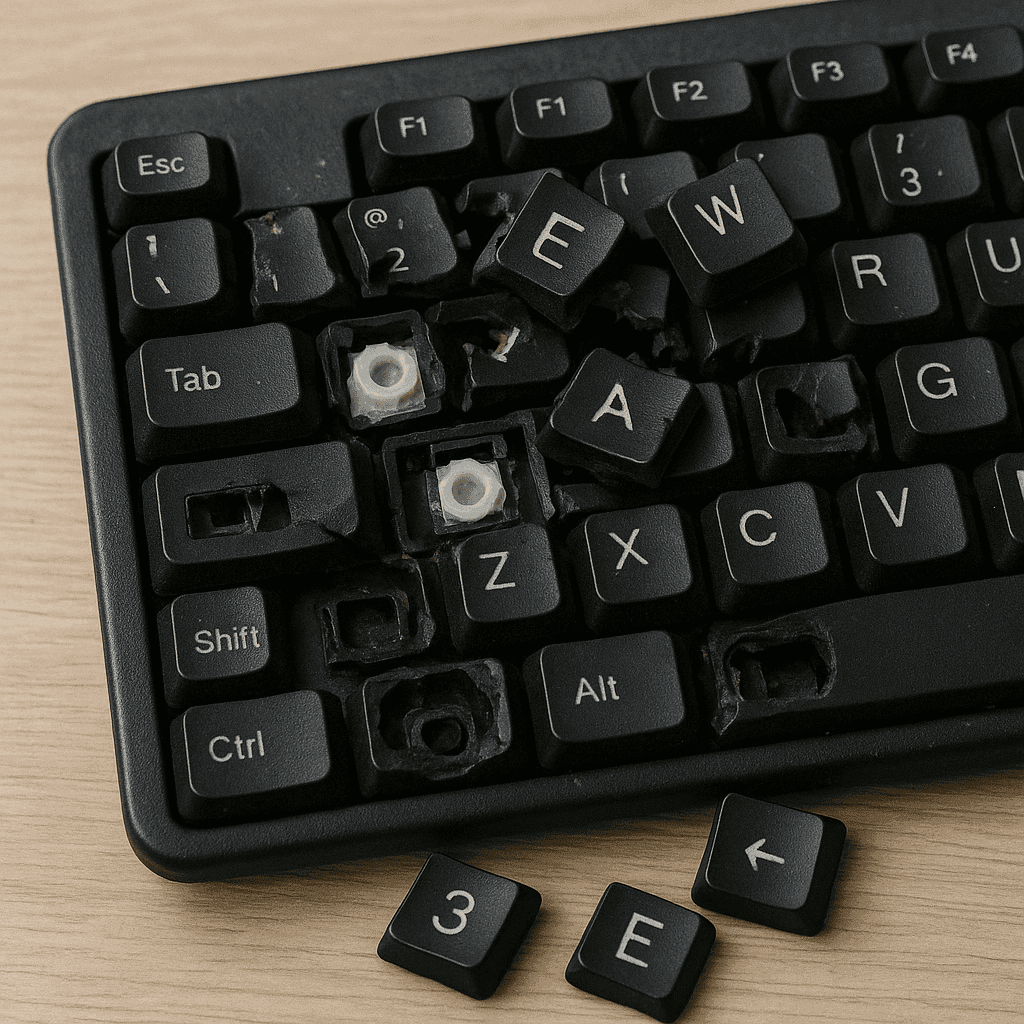 What to do if some of the keys on the computer do not work