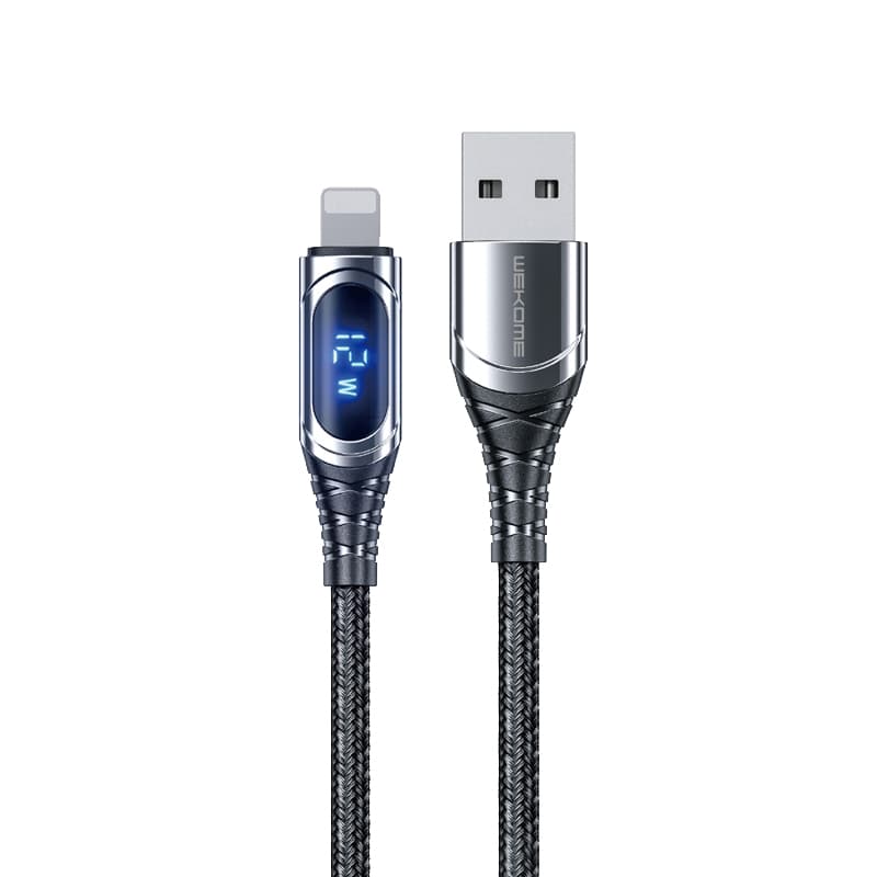 WEKOME WDC-166 Sakin Series - USB-A to Lightning 6A Fast Charging 1m Connecting Cable (Tarnish) 1
