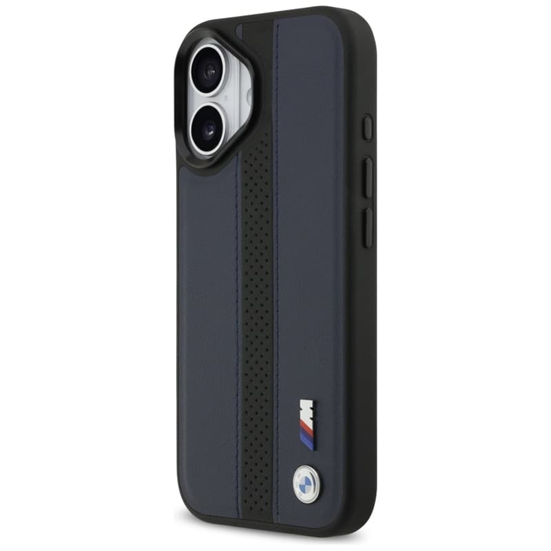 BMW M Perforated Stripe Logo MagSafe - iPhone 17 Case (Navy Blue) 2