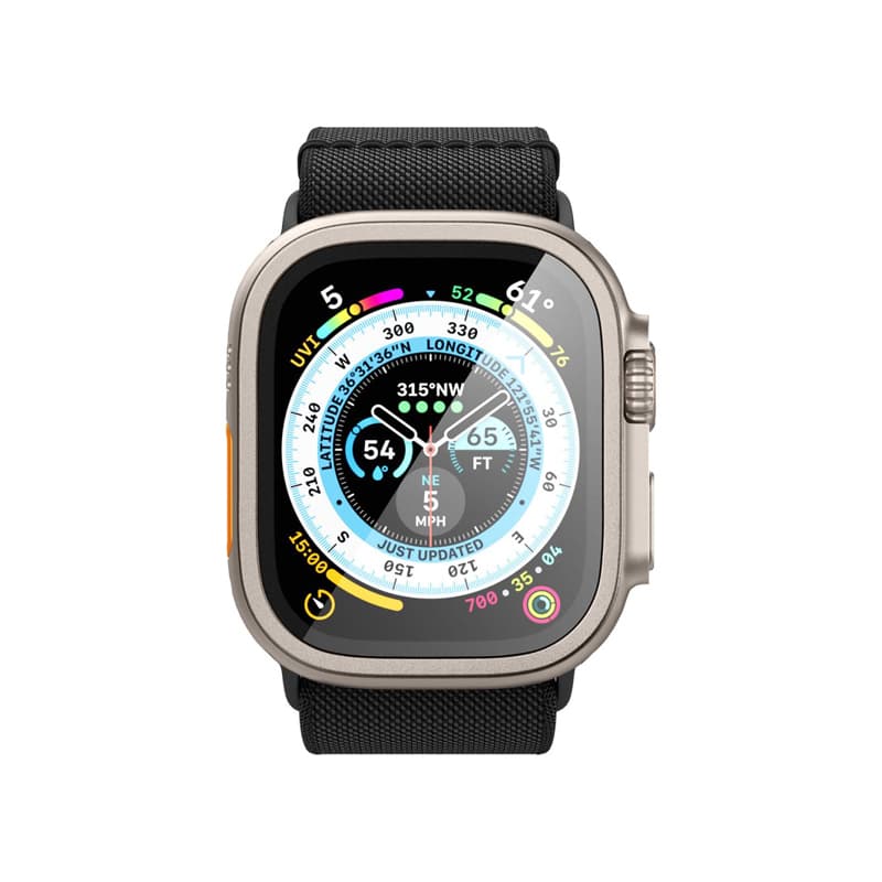 Spigen Glas.TR Slim Pro - Tempered Glass for Apple Watch Ultra 49 mm (Titanium) 4