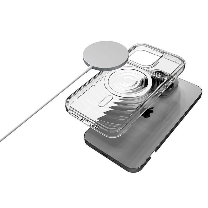 STM Reawaken Ripple MagSafe - Case for iPhone 15 Pro Max (Clear) 8