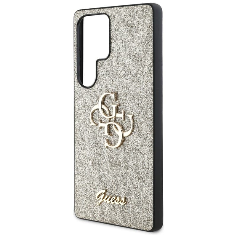 Guess Fixed Glitter Big 4G Metal Logo - Case for Samsung Galaxy S25 Ultra (gold) 6
