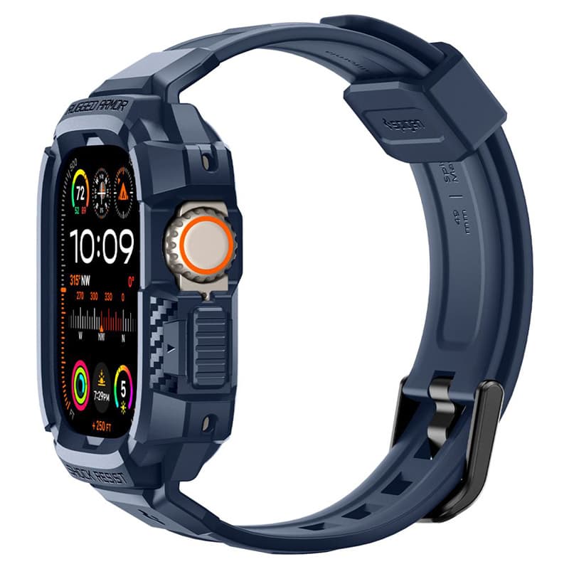 Spigen Rugged Armor Pro - Strap with case for Apple Watch Ultra 49 mm (Navy Blue) 8