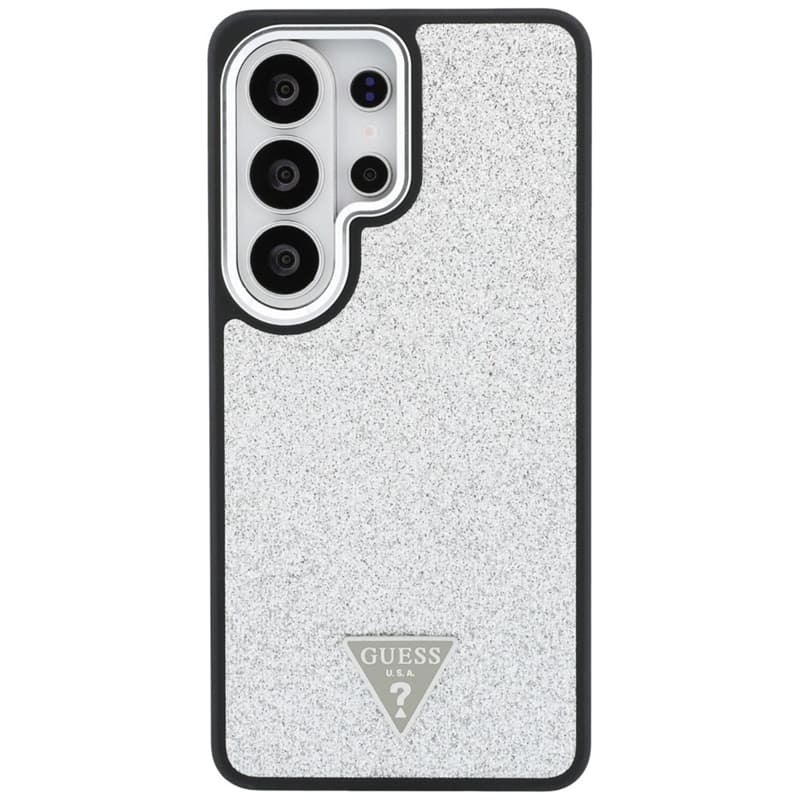 Guess Fixed Glitter Triangle MagSafe - Samsung Galaxy S26 Ultra Case (Silver) 3