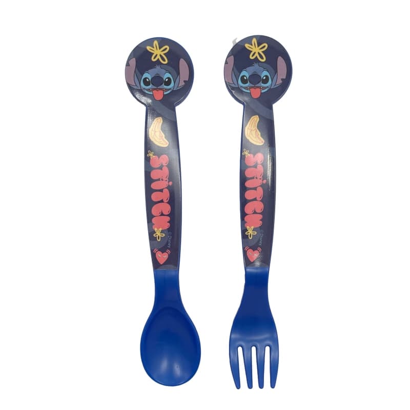 Disney Stitch - Palms Collection Plastic Cutlery Set (Spoon and Fork) 1