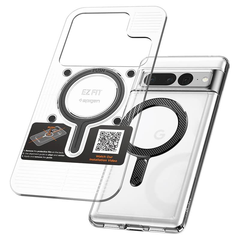 Spigen OneTap Ring Magnetic MagSafe Plate - Universal magnetic ring for case / smartphone (Carbon)