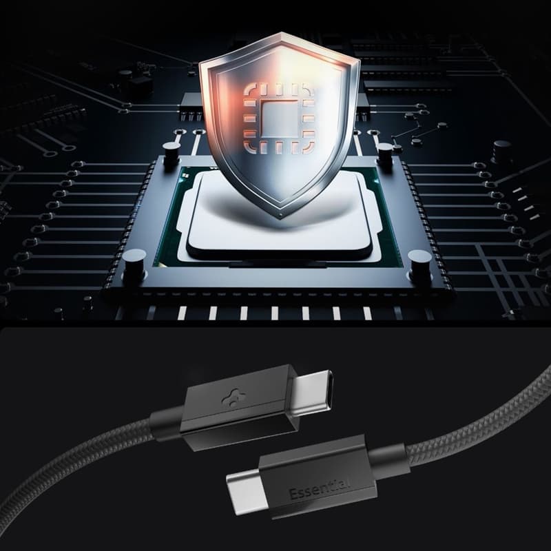 Spigen EB6015CC Essential - USB-C to USB-C Cable 60W 1.5m (Black) 4