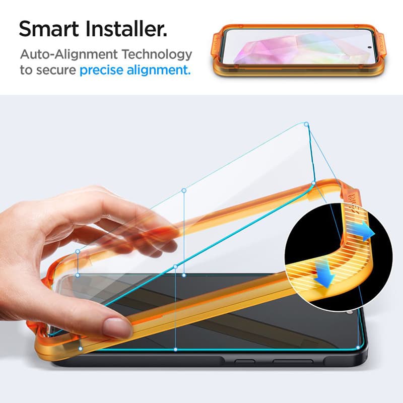 Spigen Alm Glas.TR 2-Pack - Tempered glass for Samsung Galaxy A35 5G (Transparent) 6