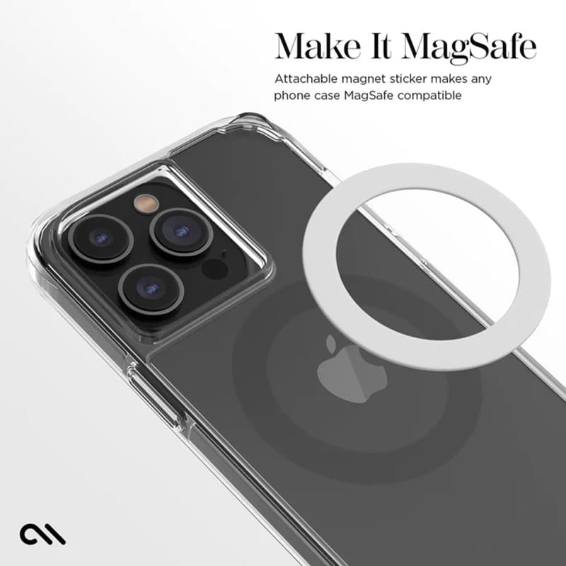 Case-Mate Magnetic Conversion Kit for MagSafe - Universal magnetic ring for case / smartphone 2 pcs. (White) 2