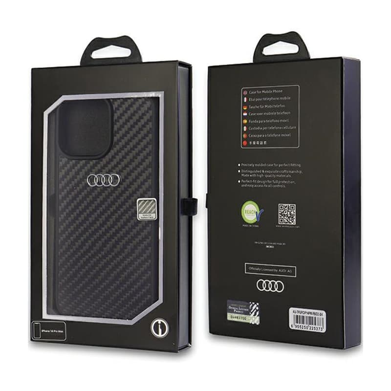 Audi Carbon Fiber - Case for iPhone 14 Pro Max (Black) 3