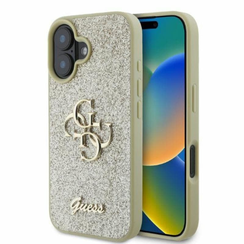 Guess Fixed Glitter Big 4G - Case iPhone 16 (gold) 1