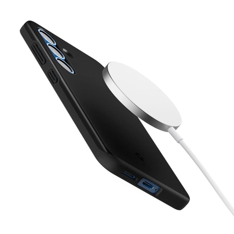Spigen Thin Fit Mag MagSafe - Case for Samsung Galaxy S25 (Black) 7