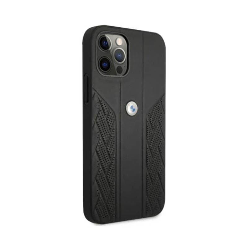 BMW Leather Curve Perforate - Case for iPhone 12 / iPhone 12 Pro (Black) 4