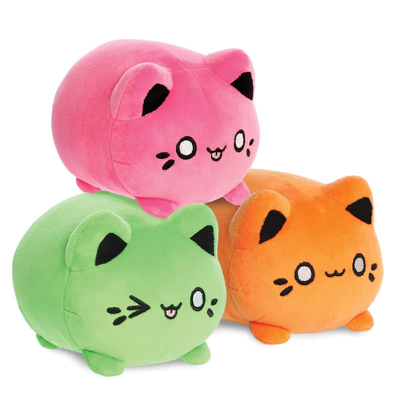Tasty Peach - Plush Mascot 9 cm Vivid Pink Meowchi 7