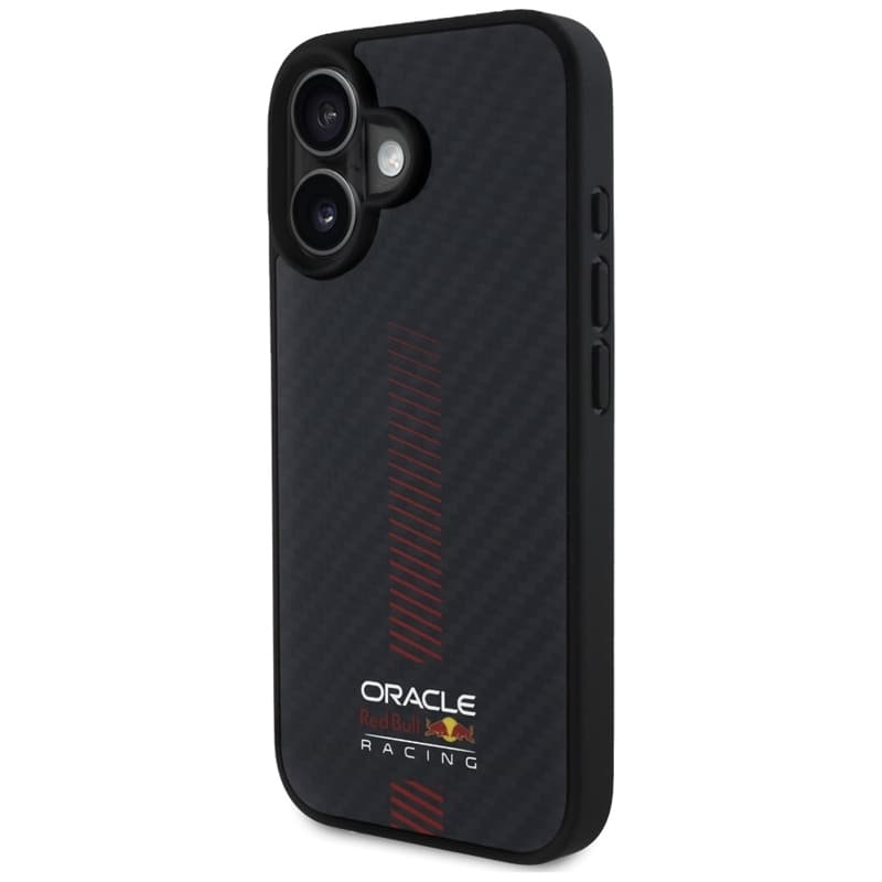 Red Bull Carbon Fiber Power Bar MagSafe - iPhone 16 Case (Black) 2