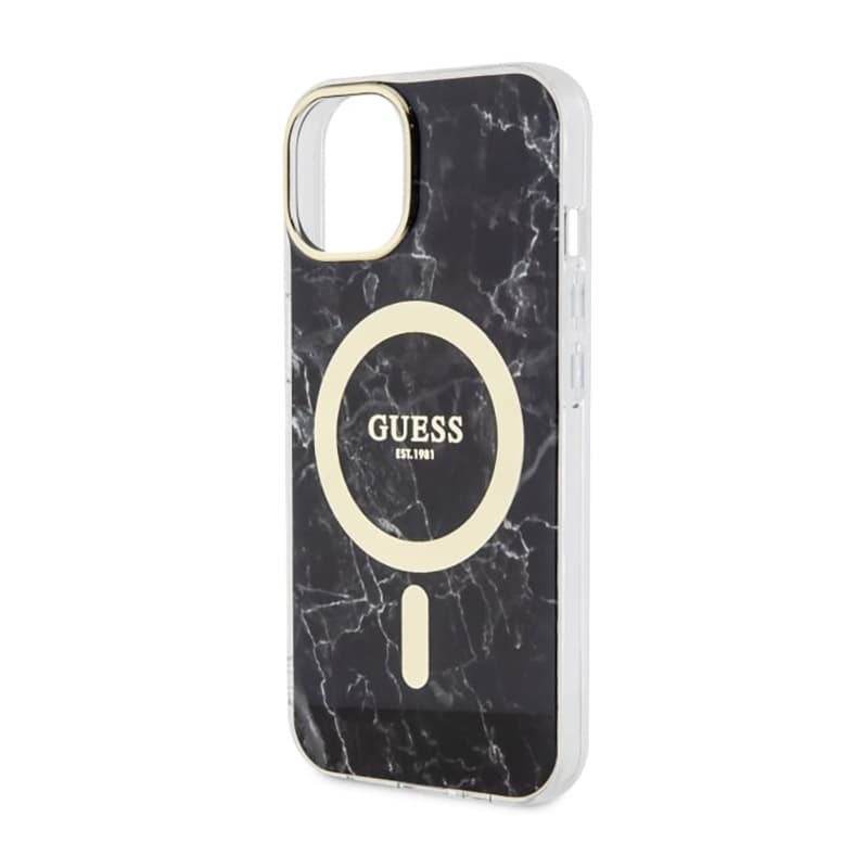 Guess Marble MagSafe - Case for iPhone 14 (Black) 6