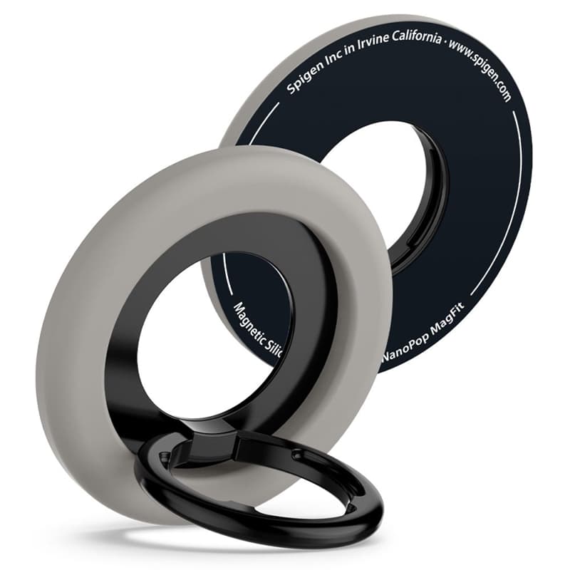 Spigen Nano Pop MagSafe Phone Ring - Finger holder with stand function (Truffle Grey)