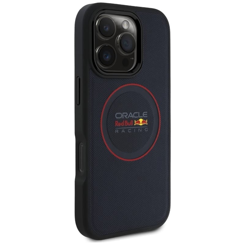 Red Bull Leather Red Ring MagSafe - iPhone 16 Pro Case (Navy Blue) 4