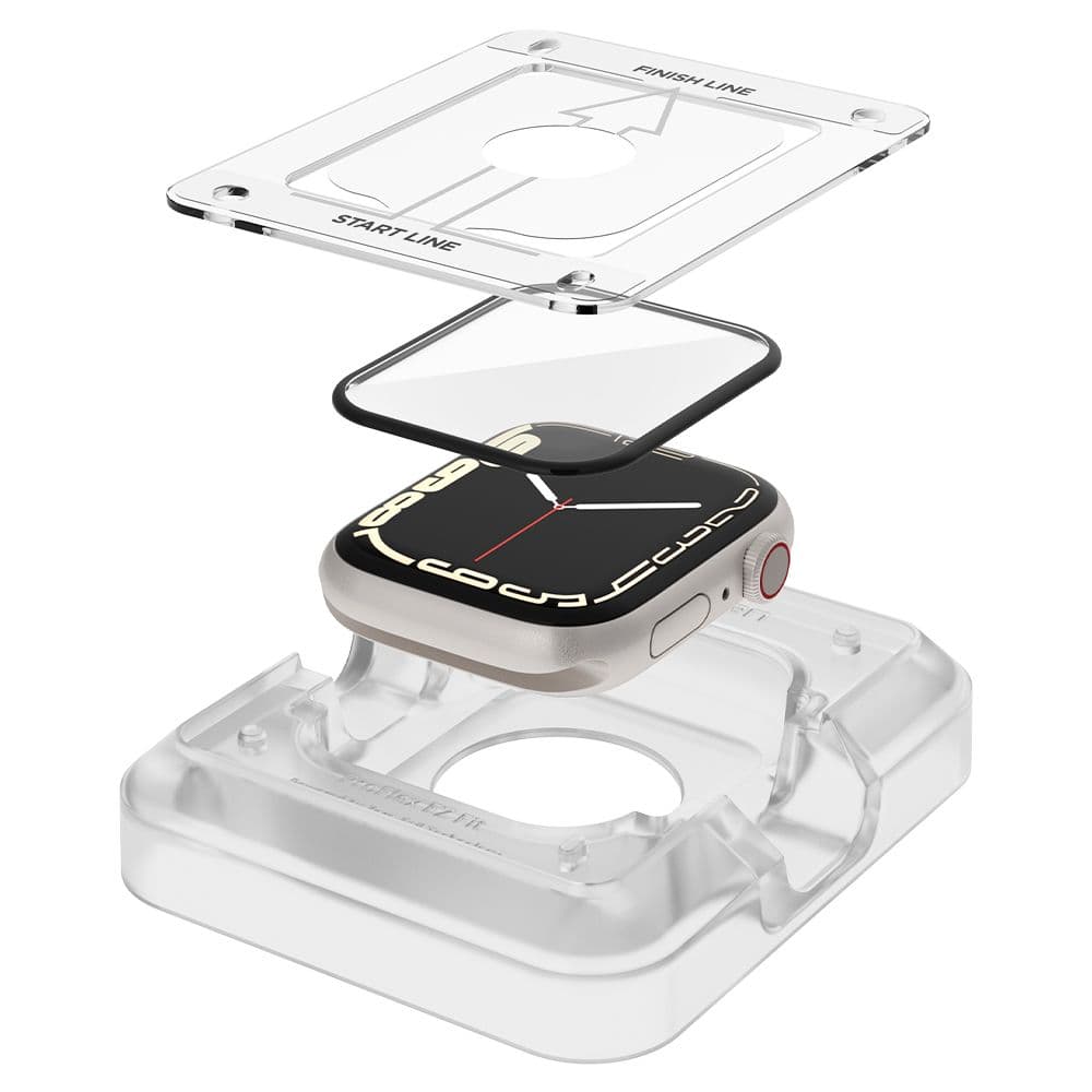 Spigen Proflex EZ FIT 2-Pack - Screen Protector for Apple Watch 8 / 7 41 mm (2 pcs) 2