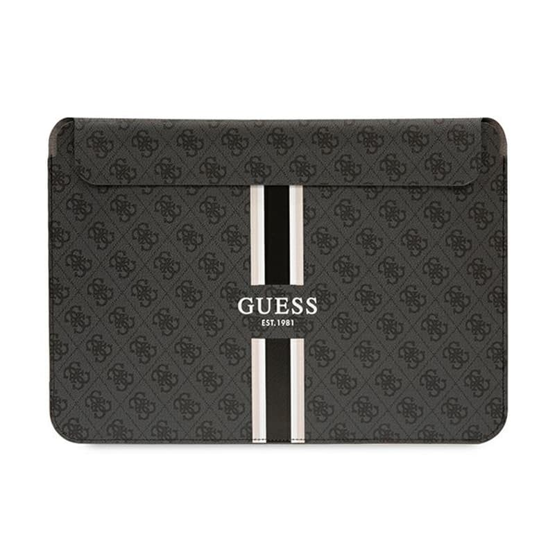 Guess 4G Printed Stripes Computer Sleeve - 14" Notebook Case (Black) 1