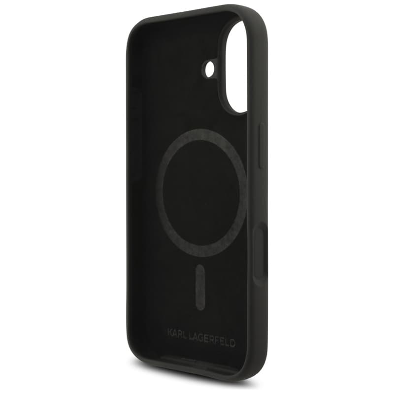 Karl Lagerfeld Silicone Karl & Choupette Ring MagSafe - Case iPhone 17 (black) 7