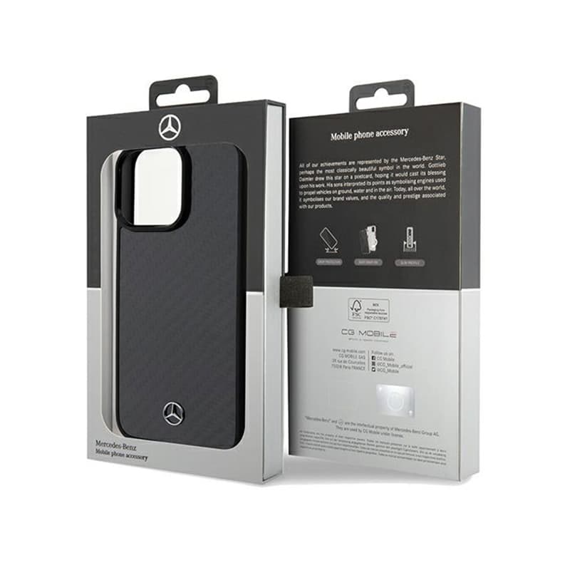 Mercedes Carbon Fiber Dynamic - Case iPhone 15 Pro Max (Black) 8