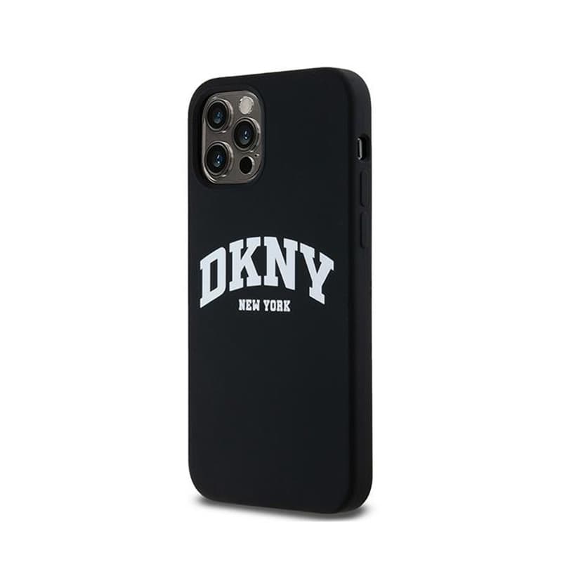 DKNY Liquid Silicone White Printed Logo MagSafe - Case for iPhone 12 / iPhone 12 Pro (black) 2