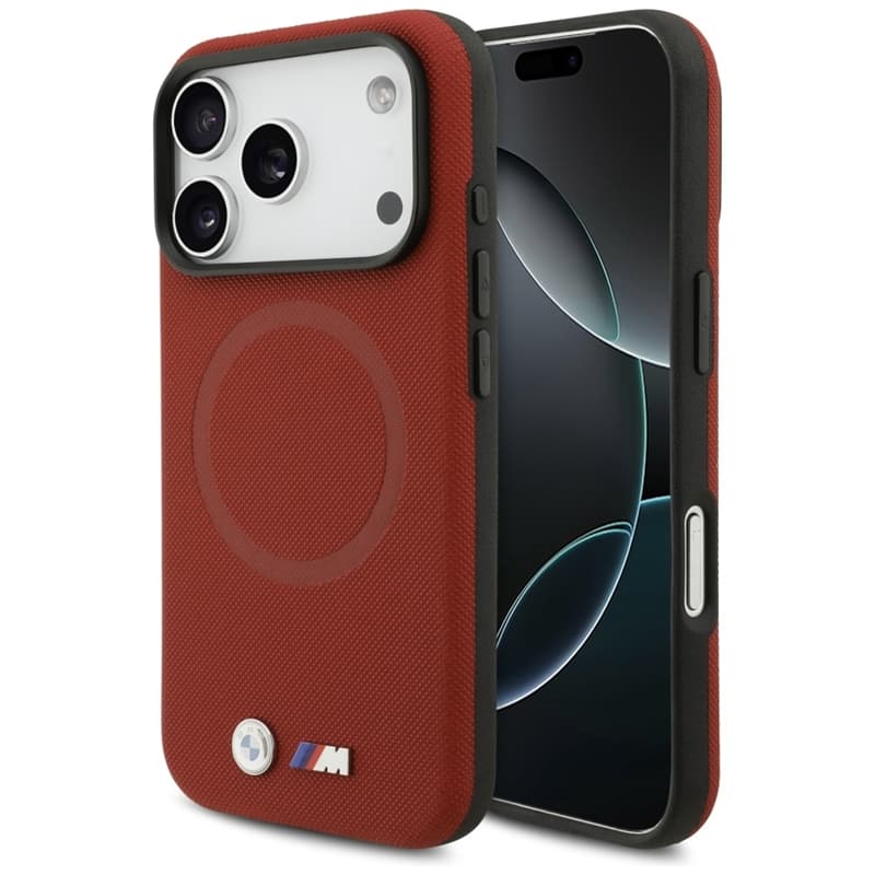 BMW M FW Metal Logo MagSafe - Case iPhone 17 Pro (red) 1