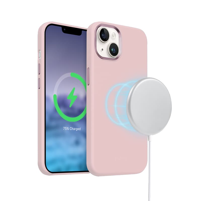 Crong Color Cover LUX Magnetic - iPhone 15 Plus MagSafe Case (Pink) 7