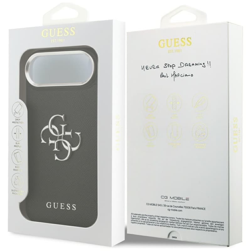 Guess Grained Big 4G Classic Logo - Case iPhone Air (black) 8