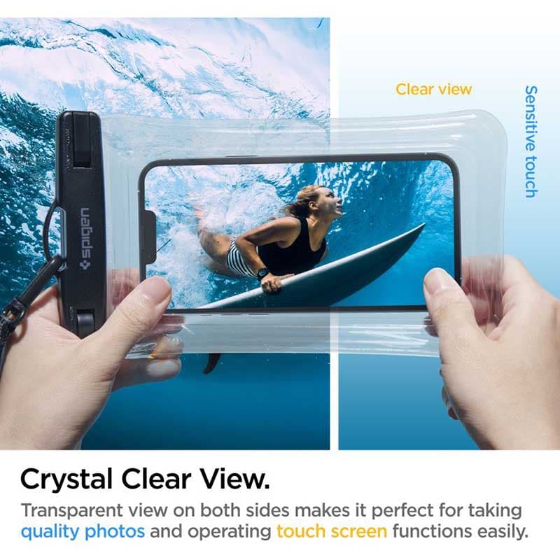Spigen A610 Universal Waterproof Float Case - Case for smartphones up to 6.9" (Transparent) 8