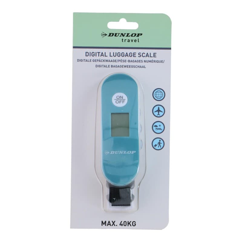 Dunlop - Digital luggage scale up to 40 kg (Turquoise) 2