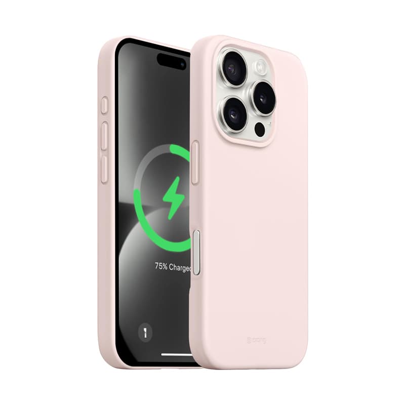 Crong Color Cover Magnetic - iPhone 16 Pro MagSafe Case (Sand Pink) 3
