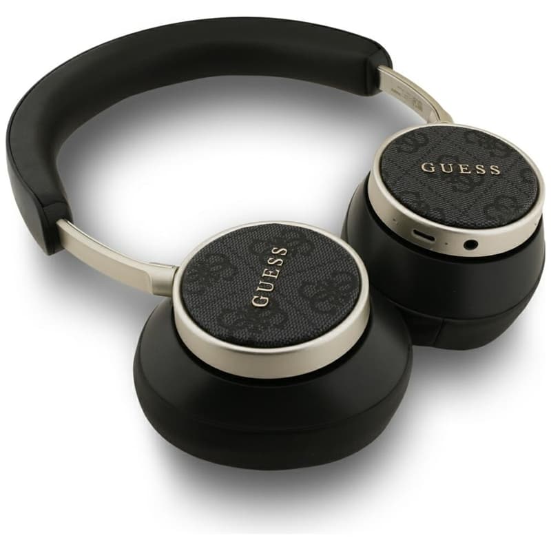 Guess 4G Classic Logo - Wireless Over-Ear Bluetooth Headphones (Black) 4