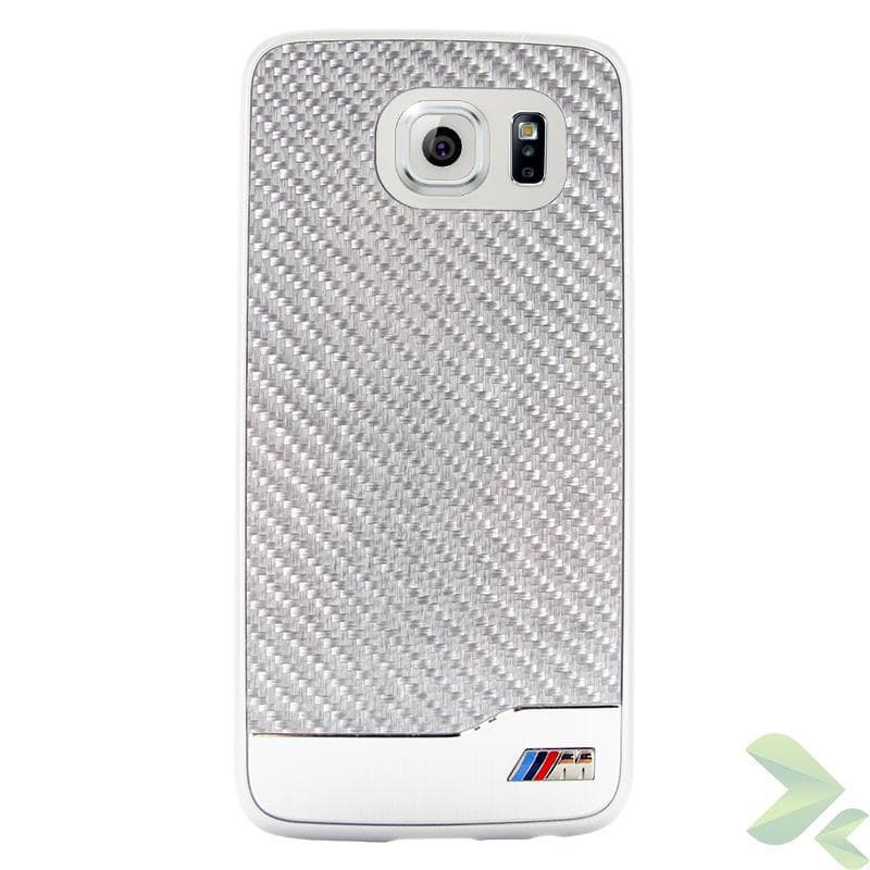 BMW M Edition Carbon & Aluminium Hard Case for Samsung Galaxy S6 (silver) 2