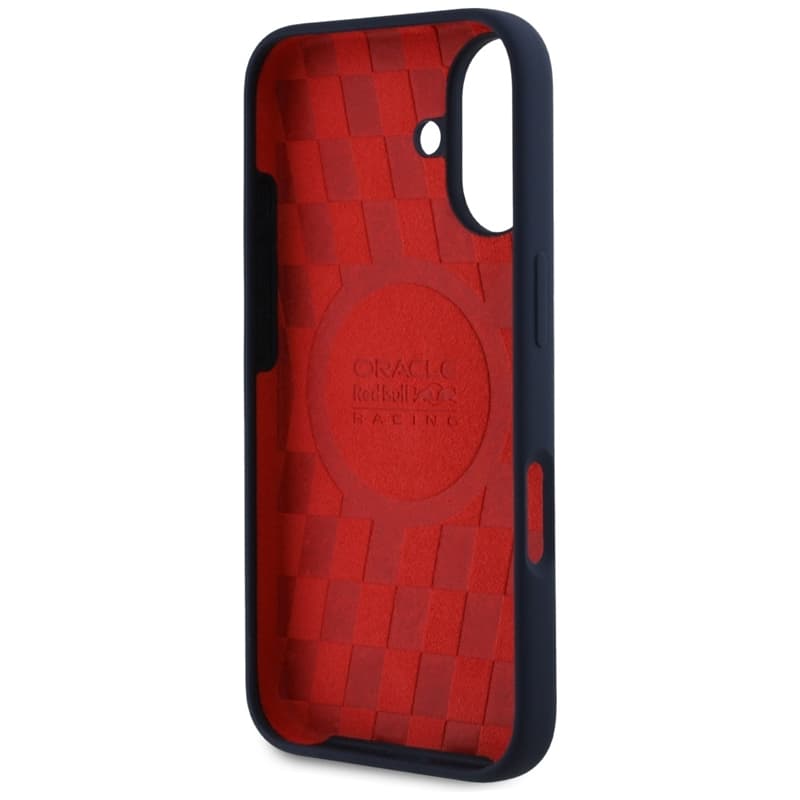 Red Bull HC Silicone Logo Red Lining MagSafe - iPhone 16 Case (Navy Blue) 7