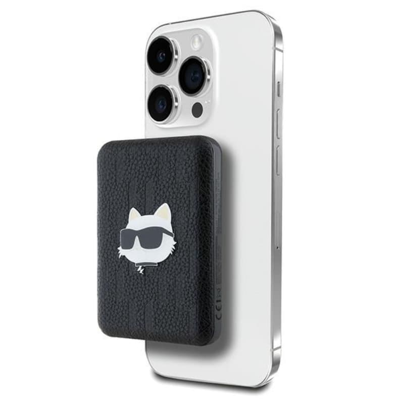 Karl Lagerfeld Choupette Head Pin MagSafe - Wireless Power Bank 5000 mAh 15W (black) 1
