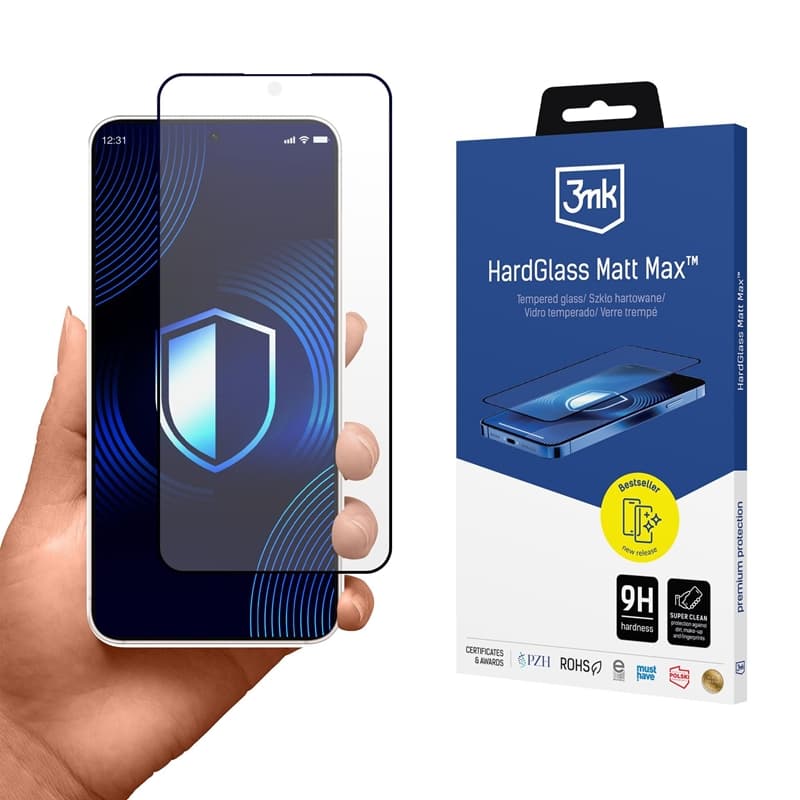 3mk HardGlass Matt Max - Matte Tempered Glass for Samsung Galaxy S25 Edge