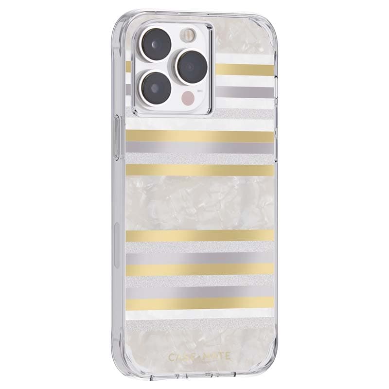 Case-Mate Pearl Stripes MagSafe - Case decorated with mother-of-pearl for iPhone 14 Pro Max (Pearl Stripes) 2