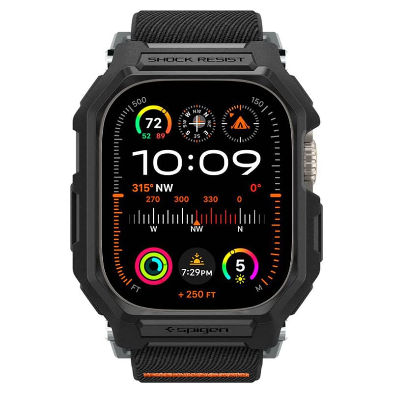 Spigen Lite Fit "Pro" - Case with Strap for Apple Watch Ultra 1/2 49 mm (Matte Black) 2