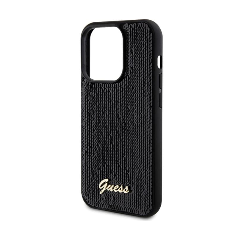 Guess Sequin Script Metal - Case for iPhone 13 Pro (black) 6
