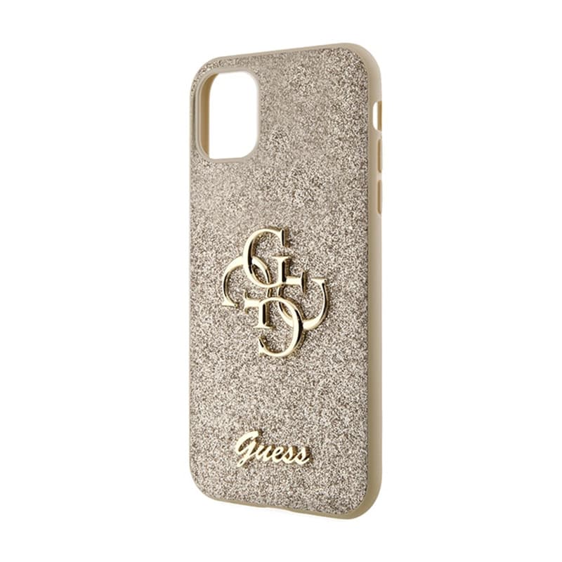 Guess Glitter Script Big 4G - Case iPhone 11 (Gold) 6