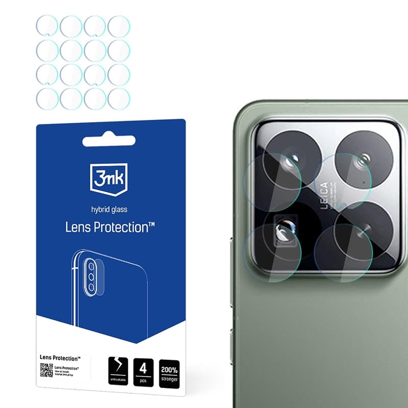 3mk Lens Protection - Camera Lens Glass for Xiaomi 15 Pro (4 sets)
