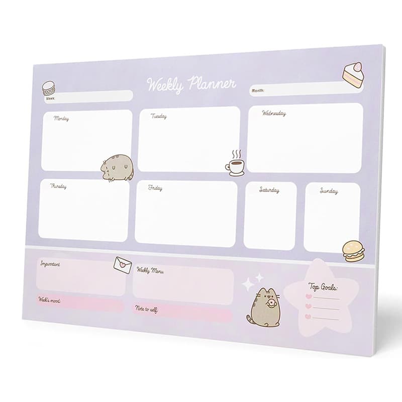 Pusheen - Weekly Planner from the Moments Collection 54 pages A3 2