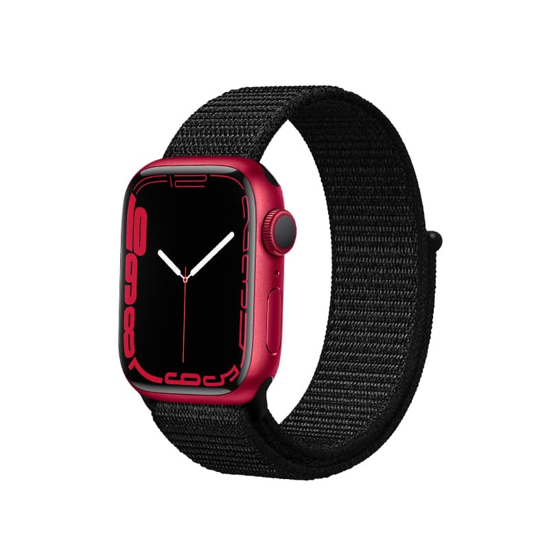 Crong Nylon Reflex - Sport Band for Apple Watch 44/45/46/49 mm (Black) 2