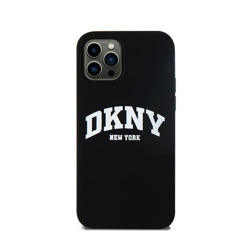 DKNY Liquid Silicone White Printed Logo MagSafe - Case for iPhone 12 / iPhone 12 Pro (black) 3