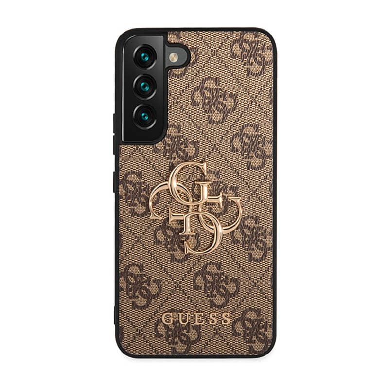 Guess 4G Big Metal Logo - Case for Samsung Galaxy S23 (Brown) 3