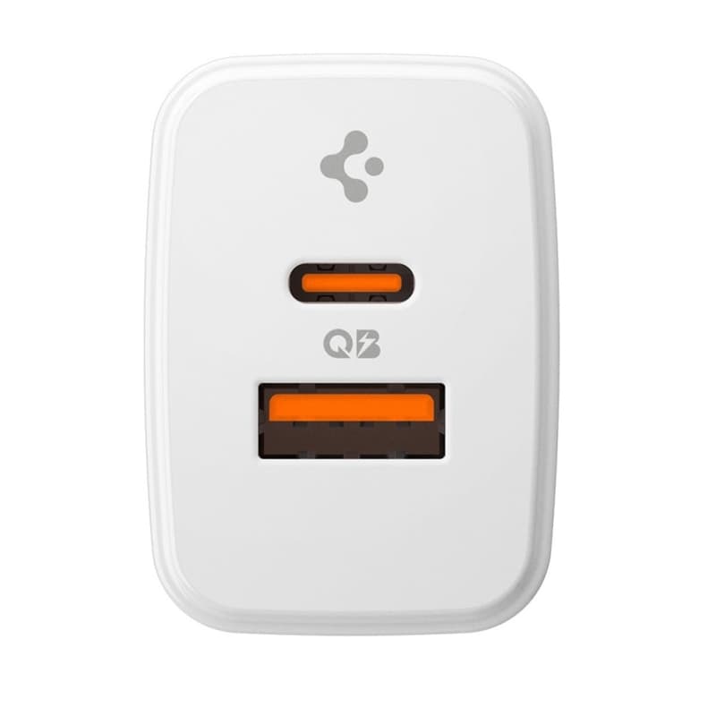 Spigen Essential EE202EU GaN Pro - USB-C + USB-A 20W Wall Charger (White) 2
