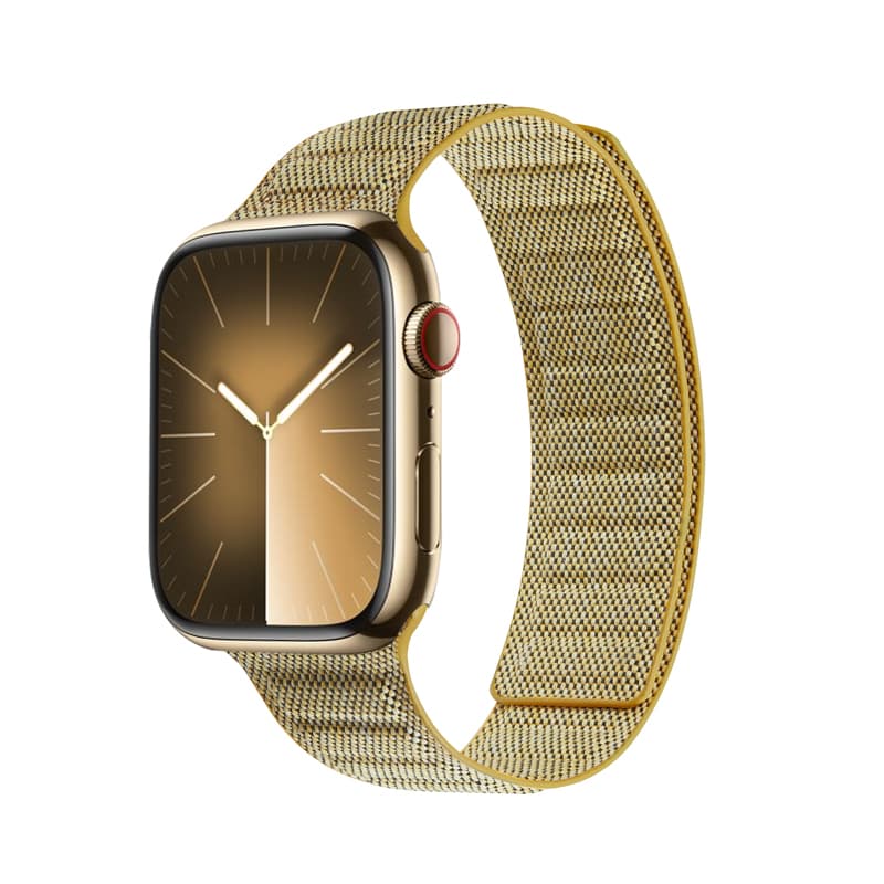 Crong Melange - Magnetic strap for Apple Watch 38/40/41/42 mm (yellow melange) 1