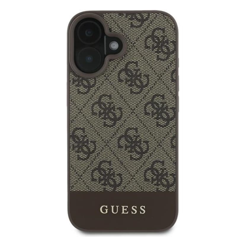 Guess 4G Bottom Stripe - Case for iPhone 16 Plus (brown) 3